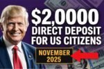 $2,000 Direct Deposit for U.S. Citizens in November 2025
