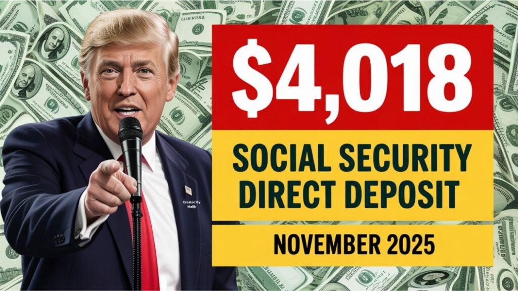 $4,018 Social Security Direct Deposit November 2025