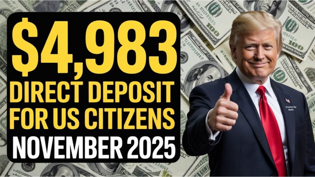 IRS $4,983 Direct Deposit in November 2025