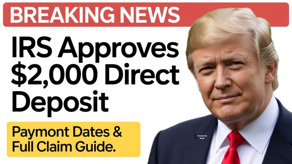 IRS Approves $2,000 Direct Deposit for November 2025